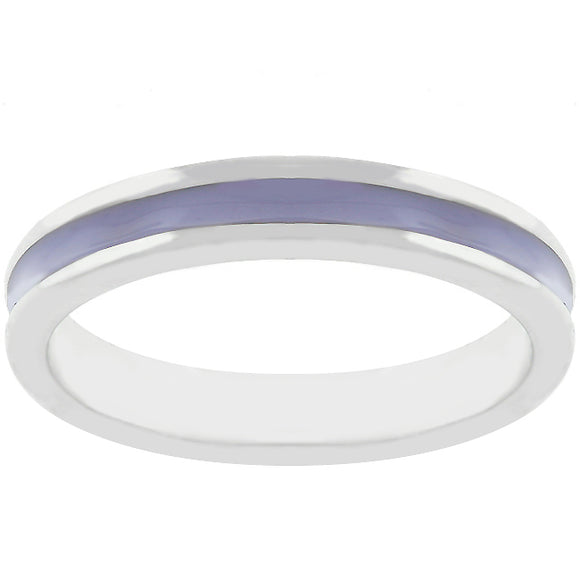 Lavender Enamel Eternity Ring